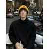 Comercio Exterior Estilo Americano Felpa de Doble Cara Estilo Perezoso Camiseta Base para Hombre Ropa Interior de Otoño Invierno Sudadera Camiseta de Manga Larga Estilo Americano de Peso Pesado