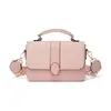 Bolsa Transversal com Design Único, Bolsa Rosa para Mulheres, Nova Bolsa Transversal Quadrada Pequena Estilo Coreano, Bolsa de Mão e Bolsa de Ombro
