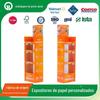Shenzhen fábrica personalizada criativa brinquedo papel display rack gancho chão display rack copo papelão ondulado prateleira prateleira