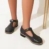 Talla de Zapato 48 Exportación Estudiante Retro Nuevo Estilo Zapatos de Mujer Talla Grande 34 Negro Clásico Amarillo Clásico Tacón Bajo 2026