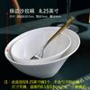 Fábrica de cuencos de cerámica personalizados, venta al por mayor, cuenco diagonal creativo de color sólido con forma, cuenco de ensalada de estilo occidental, cuenco de cocina de hotel, vajilla