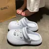 Sandalias de Verano para Mujer, Estilo Fresco, para Viajes Diarios, Suela Gruesa de EVA, con Diseño de Estrella de Mar y Concha, para Exteriores y Vacaciones, Punta Cerrada