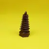 Pequeña Torre Wenchang de Nueve Pisos de Madera de Azufaifo Golpeada por un Rayo Natural, Adorno Wenchang de Madera Maciza Finamente Tallado para Decoración de Escritorio de Estudio