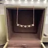 Collar de Diseño de Sonrisa de Panal 2022 para Mujer, Cadena Corta de Plata de Ley para Clavícula con Forma de Diamante, Joyería de Plata de Nicho
