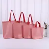 Bolsa de Mano de Tejido No Tejido de Moda para Tienda de Ropa, Bolsa 3D para Abrigos y Chaquetas de Plumas, Bolso Engrosado con Logo