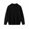 Suéter infantil de gola alta em cashmere para meninos e meninas, suéter quentinho para usar por baixo de outras peças, suéter de cashmere tricotado para bebês, moderno e estiloso.