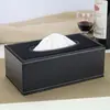 Caja de pañuelos de cuero estilo europeo, dispensador de pañuelos para uso en coche y hogar, caja de pañuelos creativa para sala de estar, mesa de centro, dormitorio y comedor
