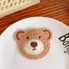 Horquilla de Oso Linda Estilo Japonés para Primavera y Verano Tejida a Mano con Hilo para Niños Bebés Clip Lateral Accesorio para el Cabello Fresco