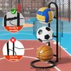 [Fabricante] Cesta de Basquete Móvel Suporte de Armazenamento de Basquete Cesta de Basquete Futebol Vôlei Suporte de Armazenamento de Basquete Cesta Infantil