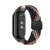 Adequado para Pulseiras do Smart Bracelet Xiaomi 8/9/10, com Tecelagem de Nylon Magnética Embutida, Ajustável, Amigável à Pele, Respirável e Estilo Esportivo