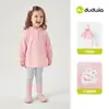 Conjunto de Niña de Dudu: Conjunto Deportivo de Top y Shorts para Niñas, Conjunto de Dos Piezas Estilo Verano Universitario, Ropa Infantil