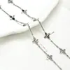 Cadenas de carillón de viento con cuentas mixtas, cadenas de varilla plana, pedrería, perlas, mariposas, estrellas, cadenas de borlas, cadenas colgantes, accesorios de bricolaje