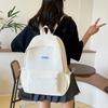 Mochila de pana nueva de gran capacidad para escuela, para estudiante de secundaria, mochila simple de contraste para campus, mochila de viaje