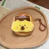 Bolsa de Monedas de Peluche de Dibujos Animados Llavero Colgante para Mochila Escolar Bolsa para Auriculares Pequeño Regalo Monedas Bolsa para Cosméticos