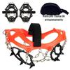 Cross-Border 12-tooth Ice Claw Outdoor Manganês Aço Antiderrapante Cadeia Montanhismo Sapatos Caminhada Antiderrapante Shoe Cover 12-tooth Ice Claw Stud
