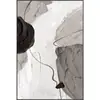 Galeria de Arte Qiao Jia Pintura Decorativa para Sala de Estar Minimalista, Arte de Parede Abstrato Pintado com Spray, Arte de Parede de Fundo para Sofá de Alto Padrão para Sala de Estar