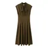 Ropa Europea y Americana de Mujer Transfronteriza, Vestido de Moda con Decoración de Mariposa para Ceñir la Cintura, Superventas de Aliexpress