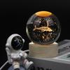 Bola de Cristal Luminosa Esculpida Criativa Múltiplos Padrões Carregamento Direto Luz Noturna cor quente decoração de mesa presente
