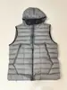 Colete CP de outono e inverno para comércio exterior transfronteiriço com emblema e lentes, colete jaqueta de algodão quente sem mangas folgado com capuz