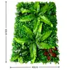 Decoración de pared de césped de simulación, césped interior y exterior, material verde eucalipto, pared de planta verde falsa, pared de plantas