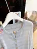 Top de punto fino de manga larga, a la moda, casual, estilo coreano, protector solar para mujer, nueva colección de otoño 2026, diseño simple y elegante de cuello redondo