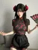 En stock Ropa COS de Chef Chino Chica Suave Japonesa Lolita Delantal Nuevo Traje de Vestido Cheongsam Chino Mujeres