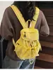 Mochila Estilo Coreano Estilo Ins Femenina Estudiante de Secundaria Gran Capacidad Mochila Escolar Color Puro Literaria Ocio Viaje Mochila Trendy