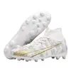Zapatos de Fútbol de Caña Alta Transfronterizos para Adultos, Ag Clavo Largo Antideslizantes Profesionales de Competición, Zapatos Deportivos de Entrenamiento con Tacos Tf para Jóvenes