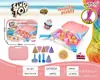 Juego de Almacenamiento de Arena para Juguetes Infantiles Transfronterizo Pastel Traje de Helado Femenino Maleta Moldes de Arena de Cuarzo Arena de Colores Moldeable Juguetes