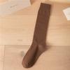 Calcetines adelgazantes para mujer, calcetines de pantorrilla, tubo semi-alto negro, color liso, calcetines de algodón, medias de primavera y otoño, medias de moda de caña alta
