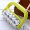 Masajeador de rodillos al por mayor, masajeador reductor de grasa corporal, masajeador manual para cara, espalda, cintura y piernas, hecho de plástico