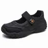 Sapatos Western Camel Femininos com Velcro, Boca Rasa, Novo Modelo 2026, Sapatos Casuais Respiráveis, Leves, Sola Macia, Sapatos Mary Jane