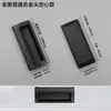 Tirador Oculto Tirador de Cajón Moderno Aluminio Espacial Tirador Empotrado Manija de Aleación de Aluminio Ranurada Empotrada para Puerta Corredera Hebilla