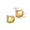 Aço inoxidável Concha Estrela do Mar Série Marinha Pingente DIY Europeu e Americano Moda Vestuário Pingente Pulseira Colar Acessórios