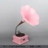 Ornamento Modelo de Gramofone Retrô Antigo Toca-Discos de Vinil Decoração Suave Criativa para Casa Adereços de Fotografia