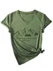 Al Bosque Voy a Sitio Independiente de Lista de Deseos de Amazon Moda Camiseta Personalizada para Mujer de Cuello en V y Manga Corta