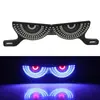Tornillo de Placa de Matrícula de Motocicleta Transfronterizo Luz Triángulo Semicírculo Ojo de Diablo Intermitente Accesorios Decorativos Universales Modificados Luces de Coche