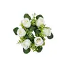 Candelabro de Flor de Rosa Artificial Corona Decoración de Mesa Flor Hoja de Eucalipto Amazon Más Vendido Producto Nuevo Guirnalda de Hojas de Eucalipto