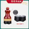 Venta al por mayor de Tarro de Moxibustión de Bianstone, Tarro de Gua Sha de Mano, Dispositivo de Moxibustión Tibio, Herramienta de Masaje para el Hogar, Caja de Moxibustión, Tarro de Loto Jiuzhen