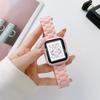Pulseira applewatch PC Cor Sólida Três Contas Acrílico Pulseira Apple pulseira iwatch Conjunto de Caixa de Relógio