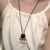 Nuevo Collar Colgante de Borla Floral Estilo Chino para Mujer, Diseño de Nicho Estilo Étnico, Cadena Larga para Suéter, Accesorio Versátil de Moda