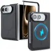 Adequado para iPhone Duo: Capa flip, dobrável, carregamento sem fio, compatível com MagSafe, suporte para carro, capa protetora magnética