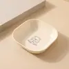 Tigela para Pet Desenho Urso se Abraçando Prato Quadrado Tigela para Gato e Cachorro Venda por Atacado Tigela Anti-Derramamento para Alimentação e Água para Gatinhos e Filhotes