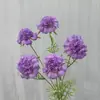Flores Artificiales Moradas para Boda, Flores Moradas en Stock, Flores Artificiales al por Mayor, Decoración de Escena, Rosas de Boda, Flores Artificiales