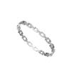 Europa y Estados Unidos pulsera transfronteriza nueva cuadrada hueca diamante pulido acero de titanio para mujer simple hueca adornos de mano no se desvanecen