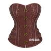 Corsé Amazon Gótico Europeo y Americano Retro Steampunk Heavy Metal Cuero Decorado Corsé