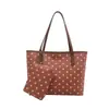 Bolso tote de lunares dulce y chic estilo coreano, nuevo conjunto de dos piezas, bolso de hombro, gran capacidad, casual, bolso de mano para estudiante