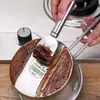 Raspador de limpeza multiuso em aço inoxidável para cozinha, geladeira, remoção de gelo, raspador de azulejo, limpador de rejunte de piso, removedor de adesivo de vidro