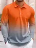2026 Novo Estilo Transfronteiriço Amazon Estampada Tendência Moda Casual Camisa Polo de Botão Camisa Polo de Botão