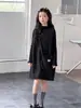Nueva colección de otoño e invierno: conjunto de ropa para niñas, que incluye una camiseta de punto y un vestido de lunares, perfecto para niñas pequeñas